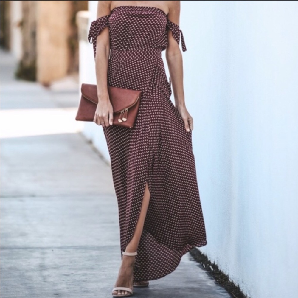 VICI off the shoulder maxi dress